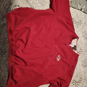 Antigua Red and White Boston Red Sox Polo Shirt